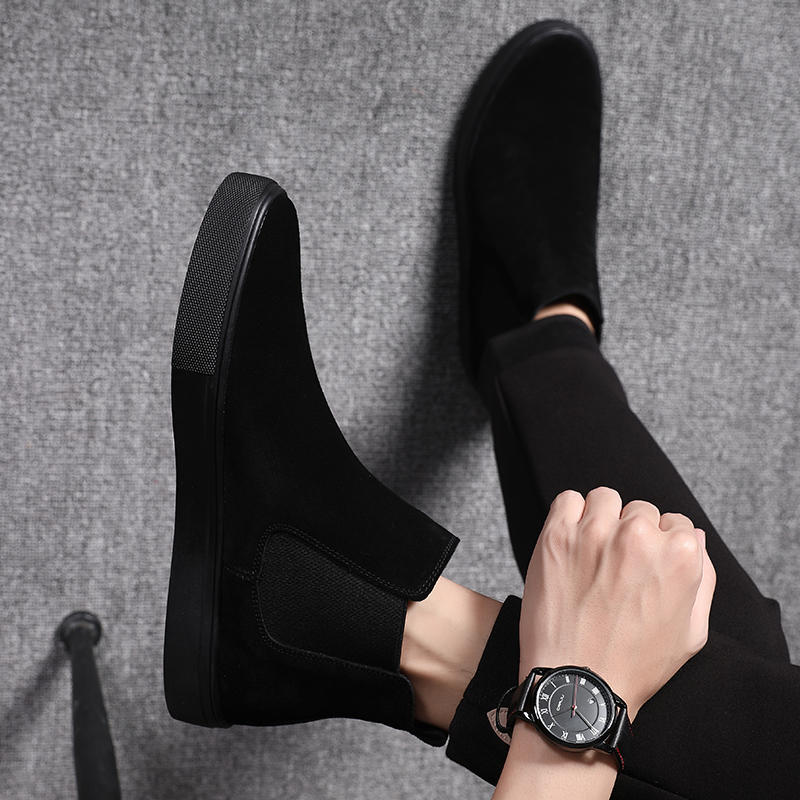 Streetwear Brand Famous - Botas chelsea casuais masculinas de marca