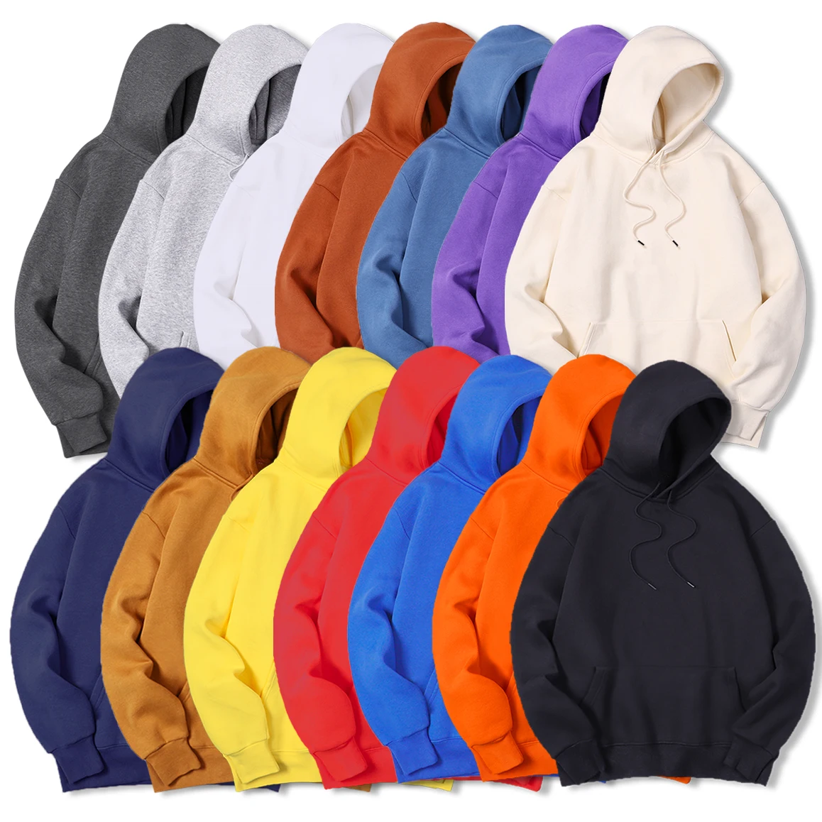 Streetwear Brand Hoodies - Suéter Masculino com Capuz de Cor