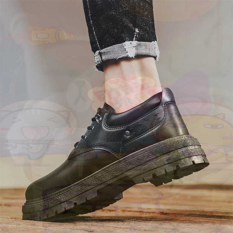 Streetwear Brand Italy - Escuro natural couro moda formadores tênis
