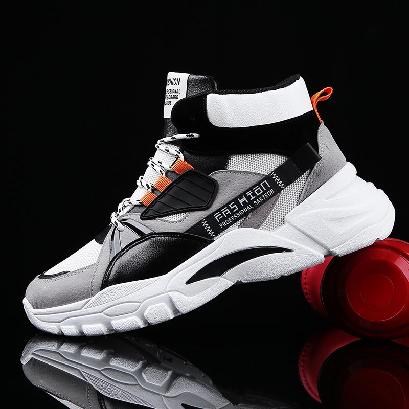 Streetwear Brand Italy - Hightop-Sapatilhas Esportivas Masculinas, Sapatilhas de Cima
