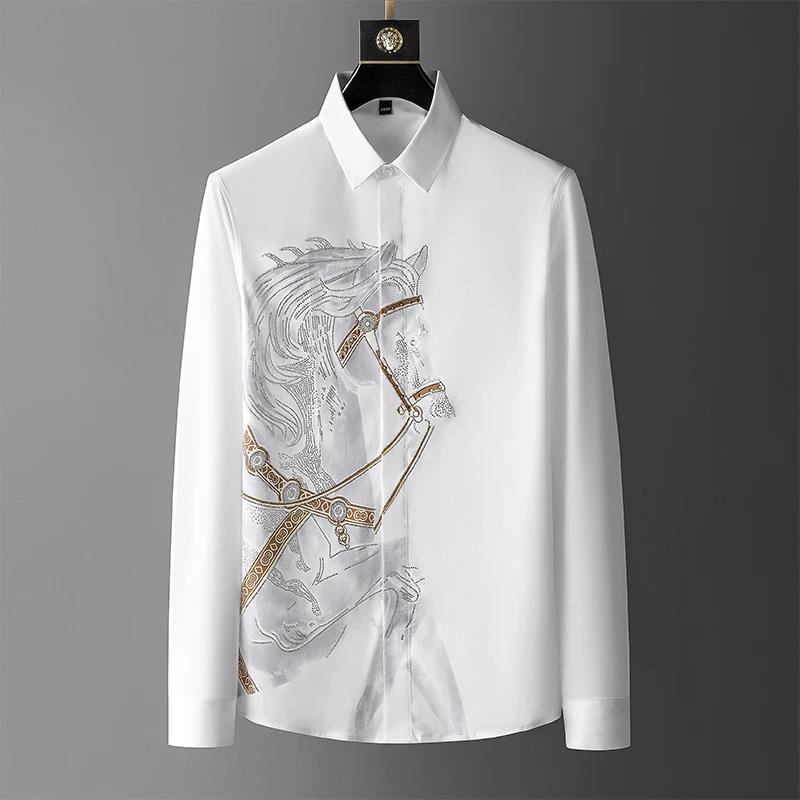 Streetwear Uomo Brand - Marca de luxo camisa masculina 2025