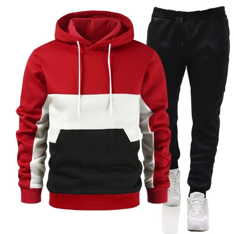 Streetwear Brand Hoodies - Men's2 pcsbrand outono e inverno terno