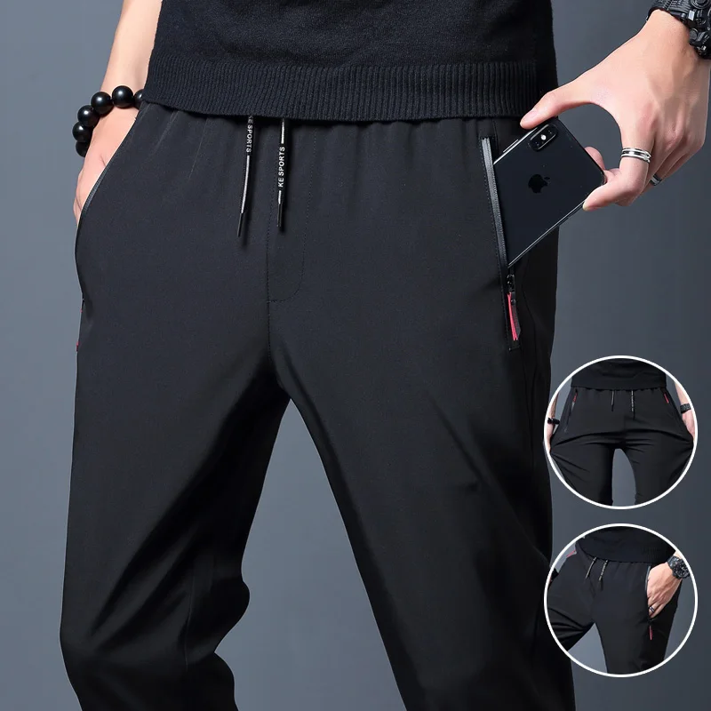 Calças casuais masculinas esti - Streetwear Brand Joggers avaliação e preço