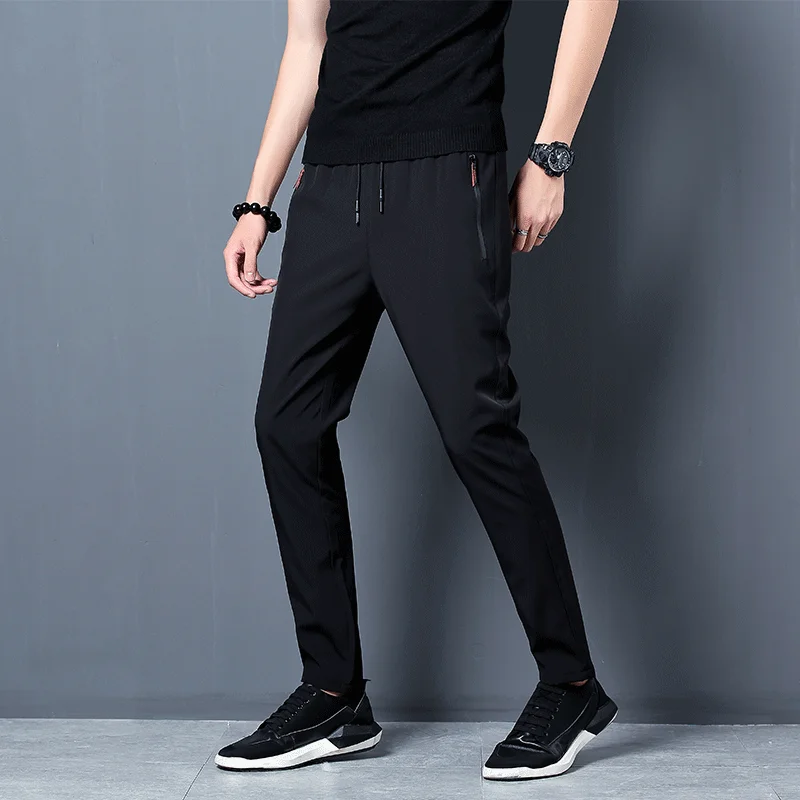 Calças casuais masculinas esti - Streetwear Brand Joggers avaliação e preço