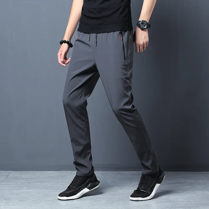 Calças casuais masculinas esti - Streetwear Brand Joggers avaliação e preço
