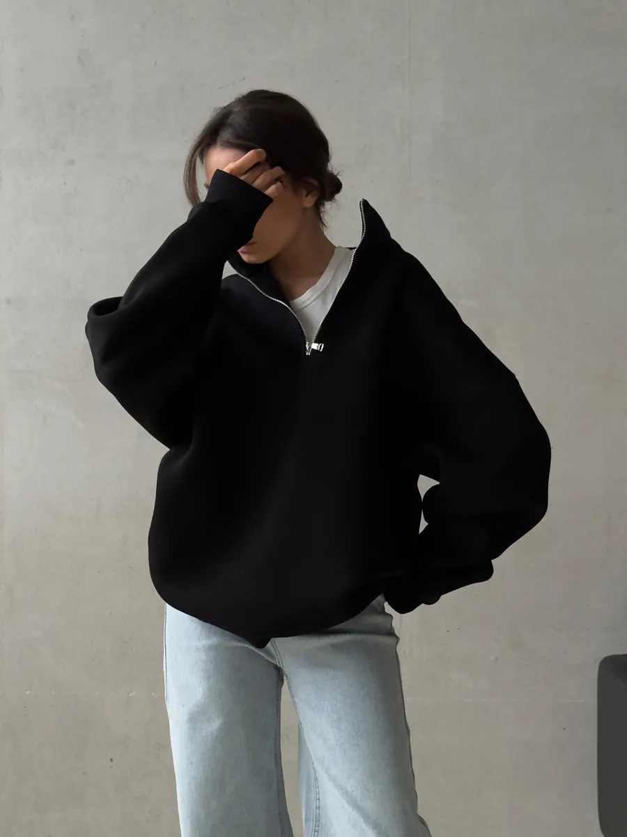 Americano retro meio zíper alf - Streetwear Brand Hoodies avaliação e preço