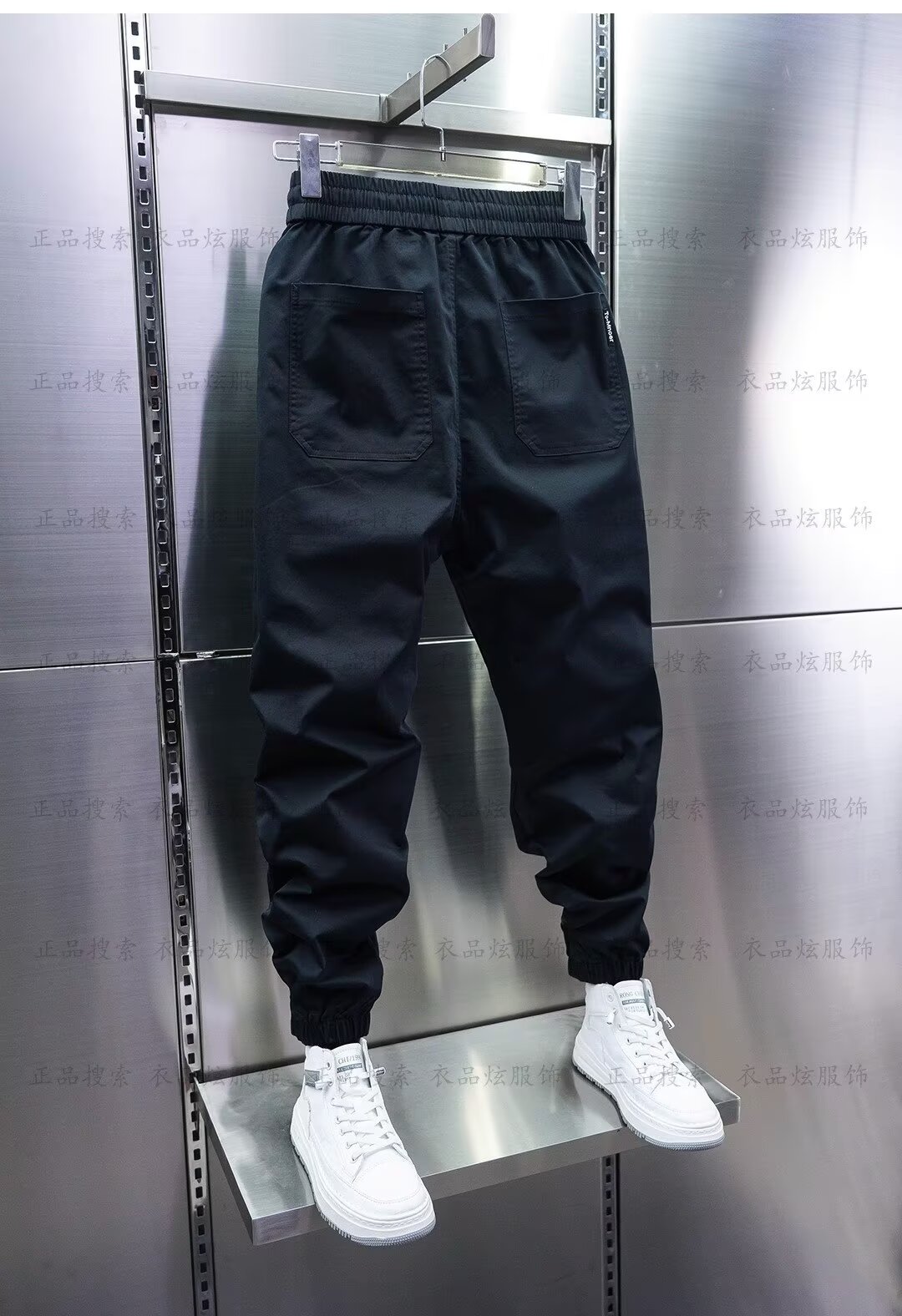 Homem jogger sweatpants aperta - Streetwear Brand Joggers avaliação e preço