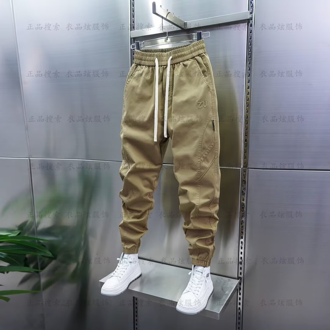 Homem jogger sweatpants aperta - Streetwear Brand Joggers avaliação e preço