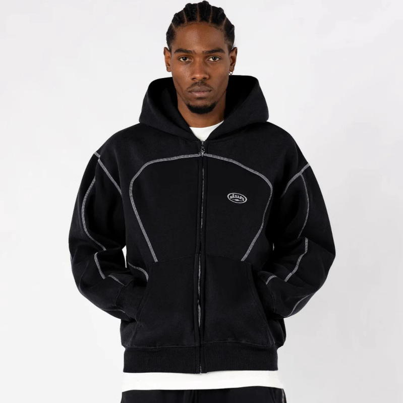 Moletom Solto com Zíper Street - Streetwear Brand Hoodies avaliação e preço