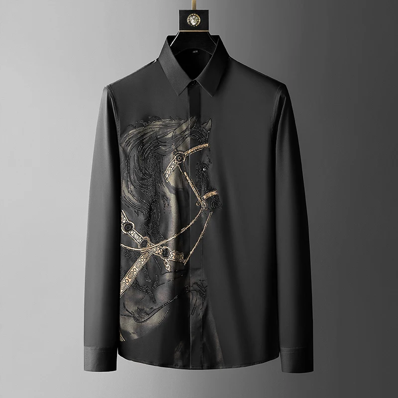 Marca de luxo camisa masculina - Streetwear Uomo Brand avaliação e preço