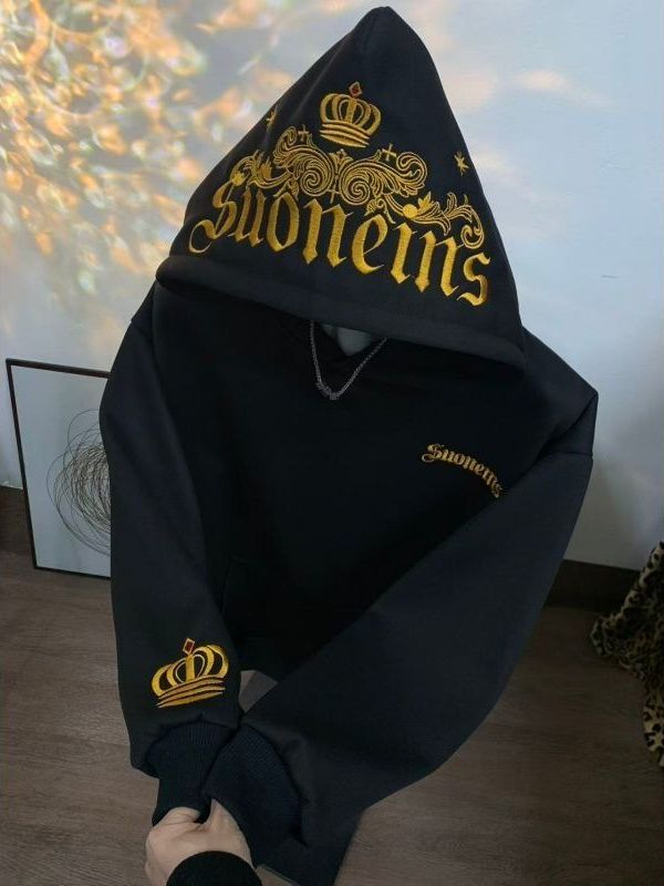 Moletom Retro Americano Bordad - Streetwear Brand Hoodies avaliação e preço